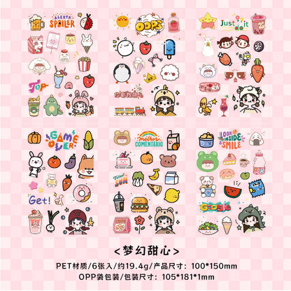 Cross-border exclusive for new products, cute elves, cute cartoon handbook stickers, children's handbook materials, creative stickers, wholesale